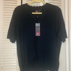 Women's Black Knit Cardigan